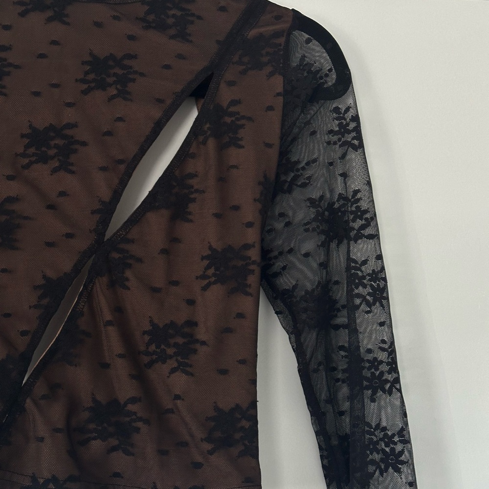 Black lace skirt + top set - Picture 3 of 5